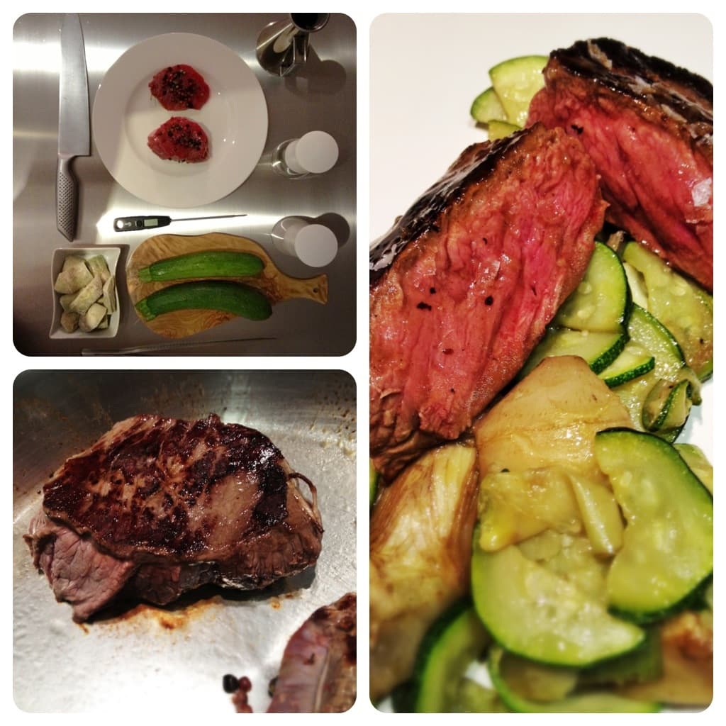 Filetto al pepe con verdure