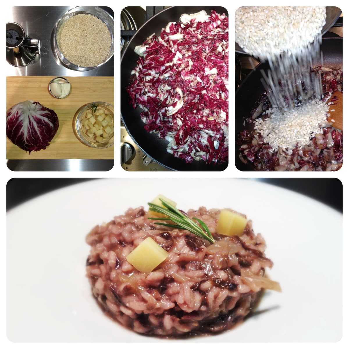Risotto al radicchio rosso e fontina