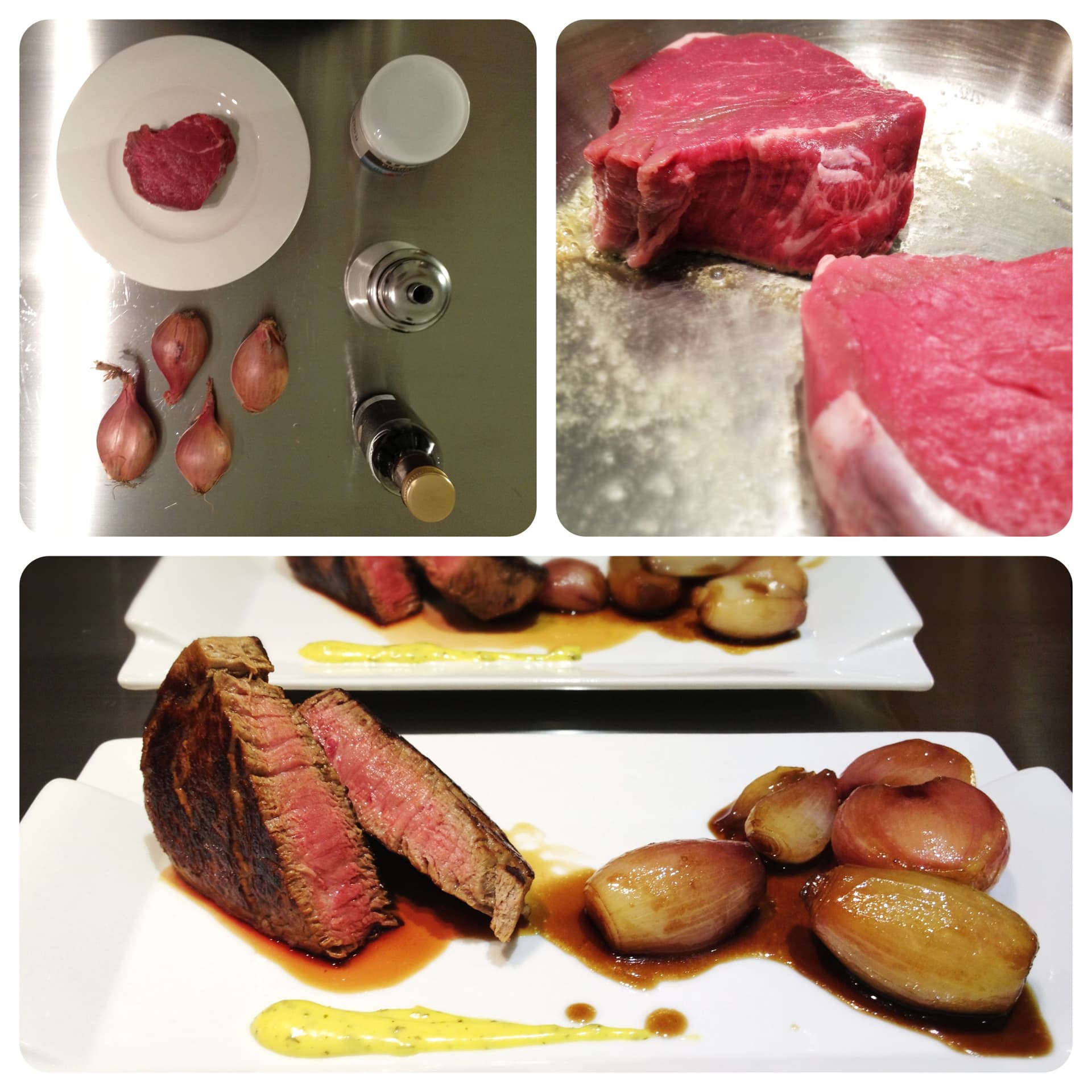 Filetto di manzo con scalogno caramellato