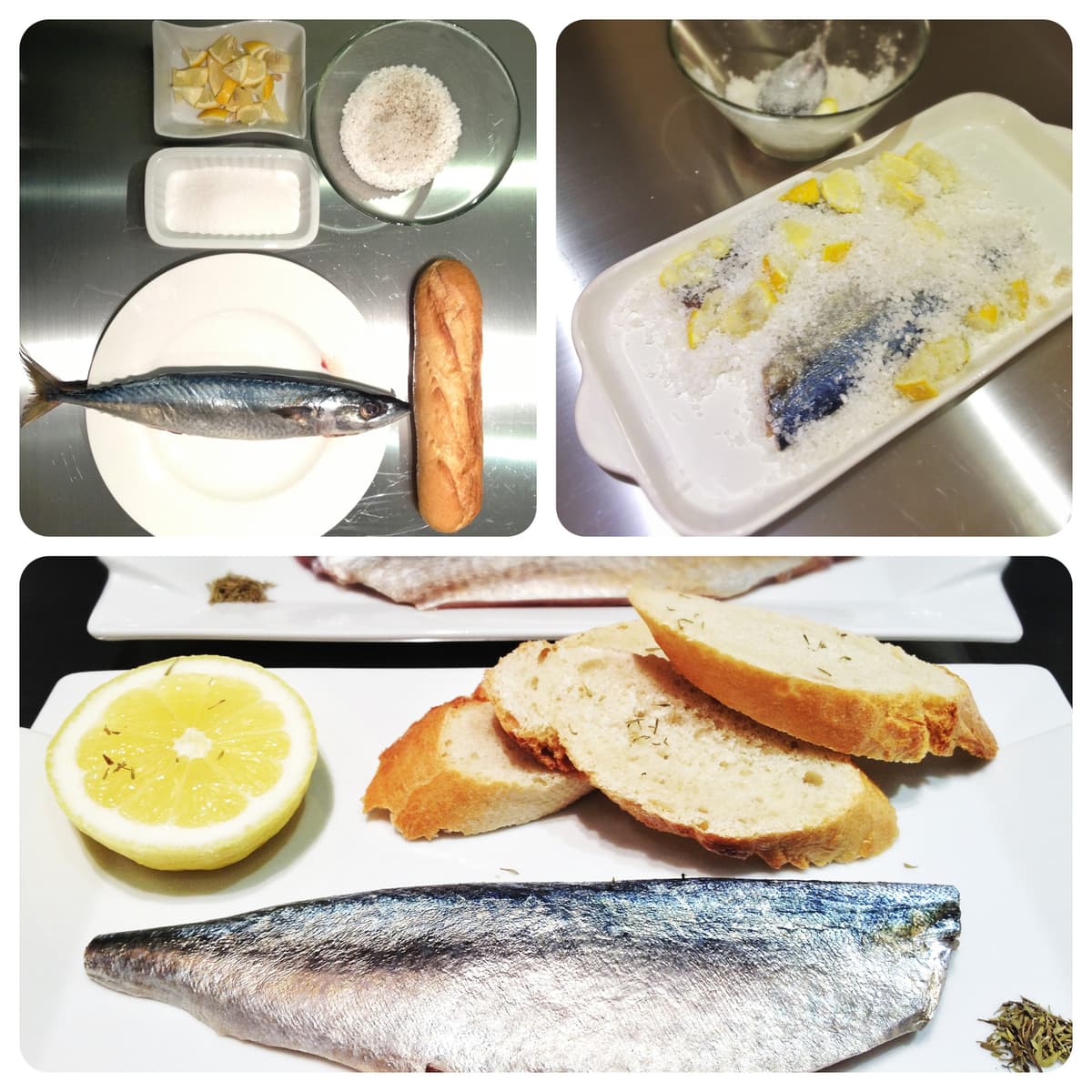 Sgombro marinato al sale