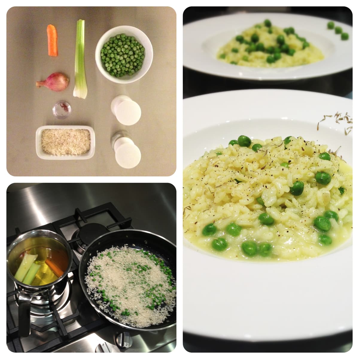 Risotto piselli e zafferano