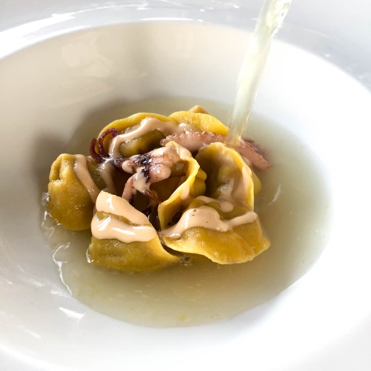Ravioli di moscardini alla Luciana
