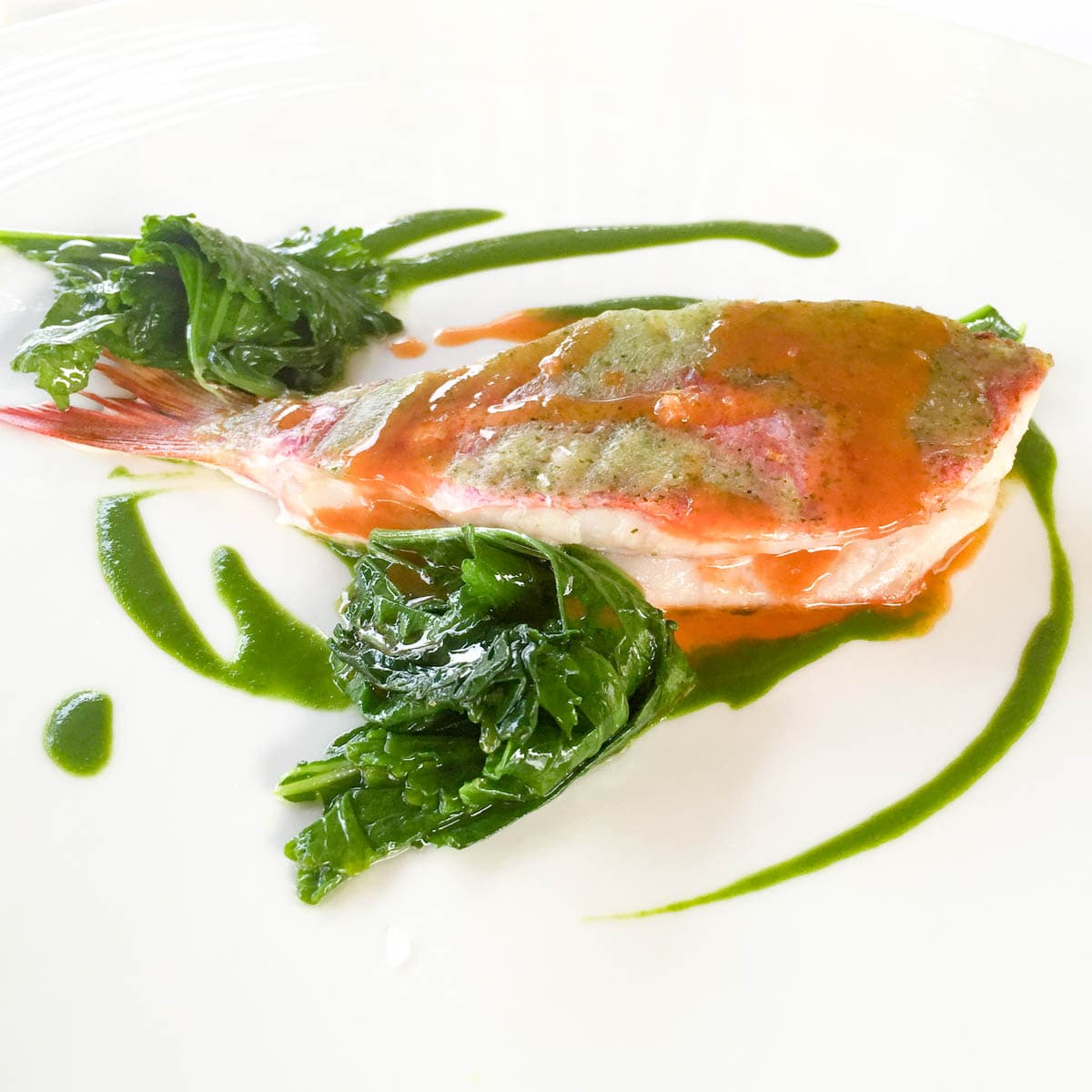 Triglia alla brace e limone verde