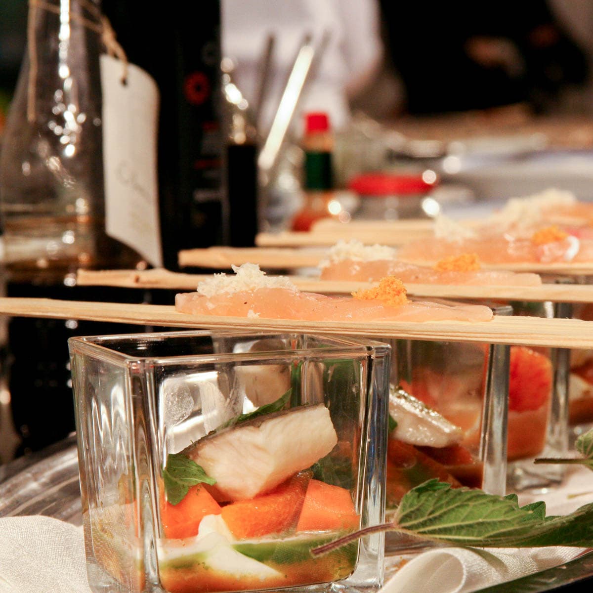 Mozzarella, salmone, ortica