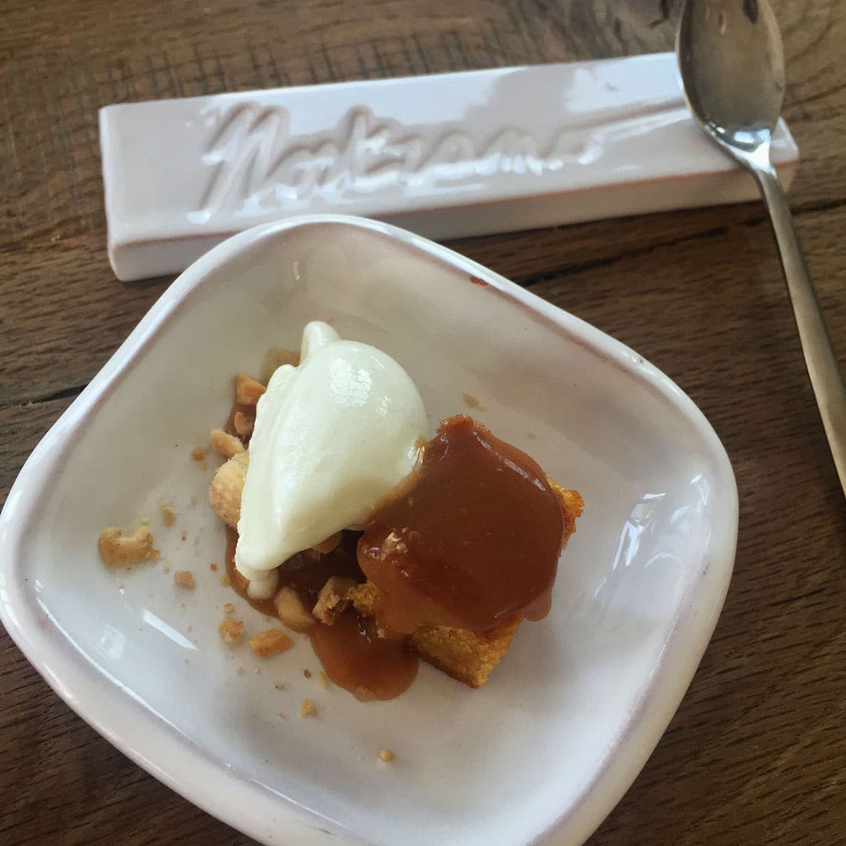 Ristorante Nostrano - Pesaro - Chef Stefano Ciotti Biscotto morbido e gelatina alle nocciole, gelato al rosmarino