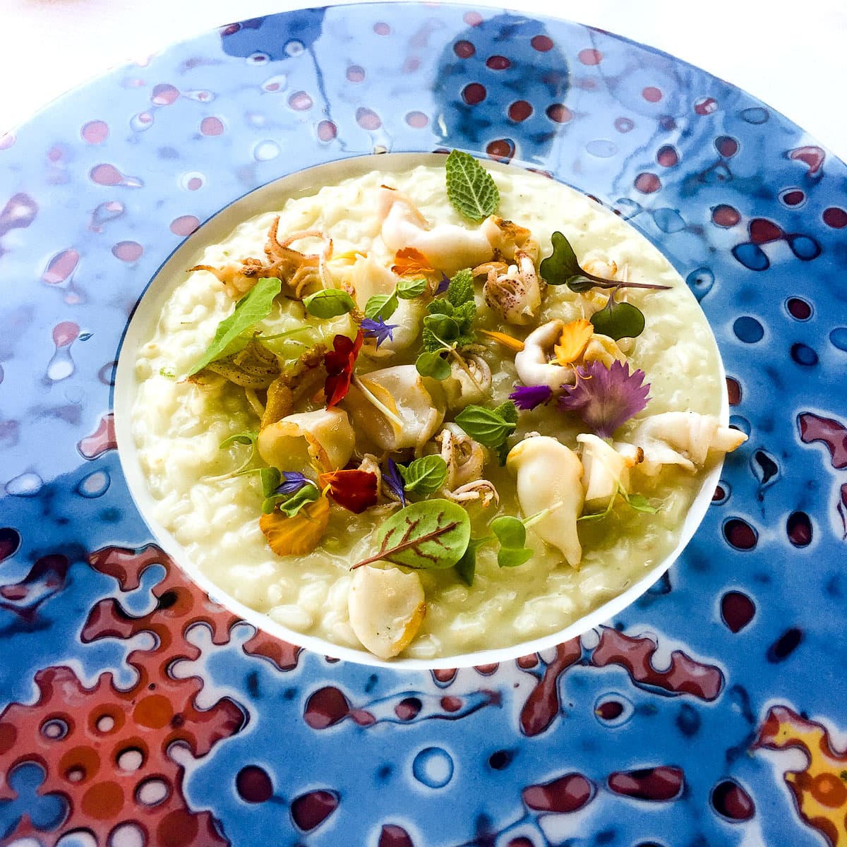 Risotto calamaretti, zenzero e lime
