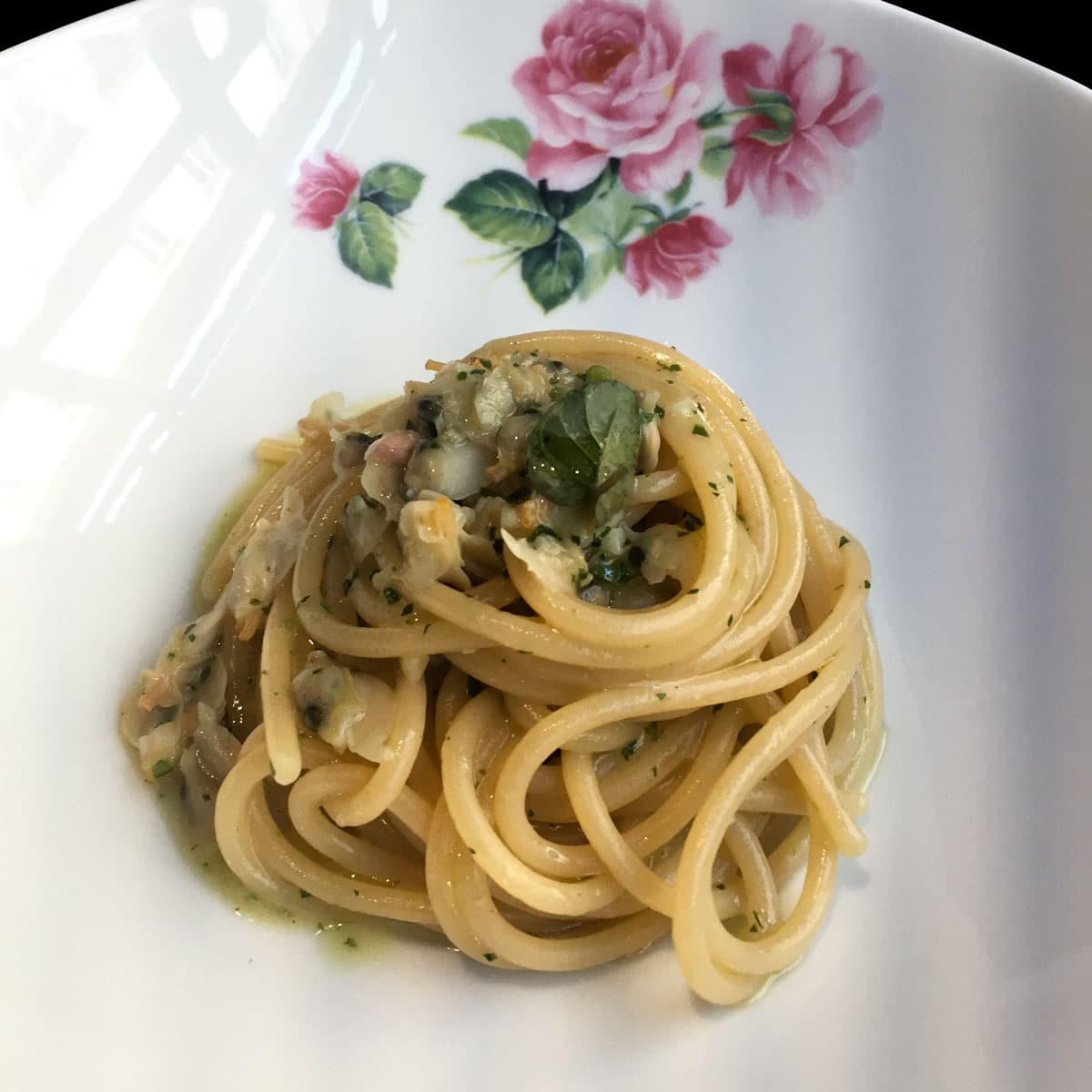 Spaghetti e arselle