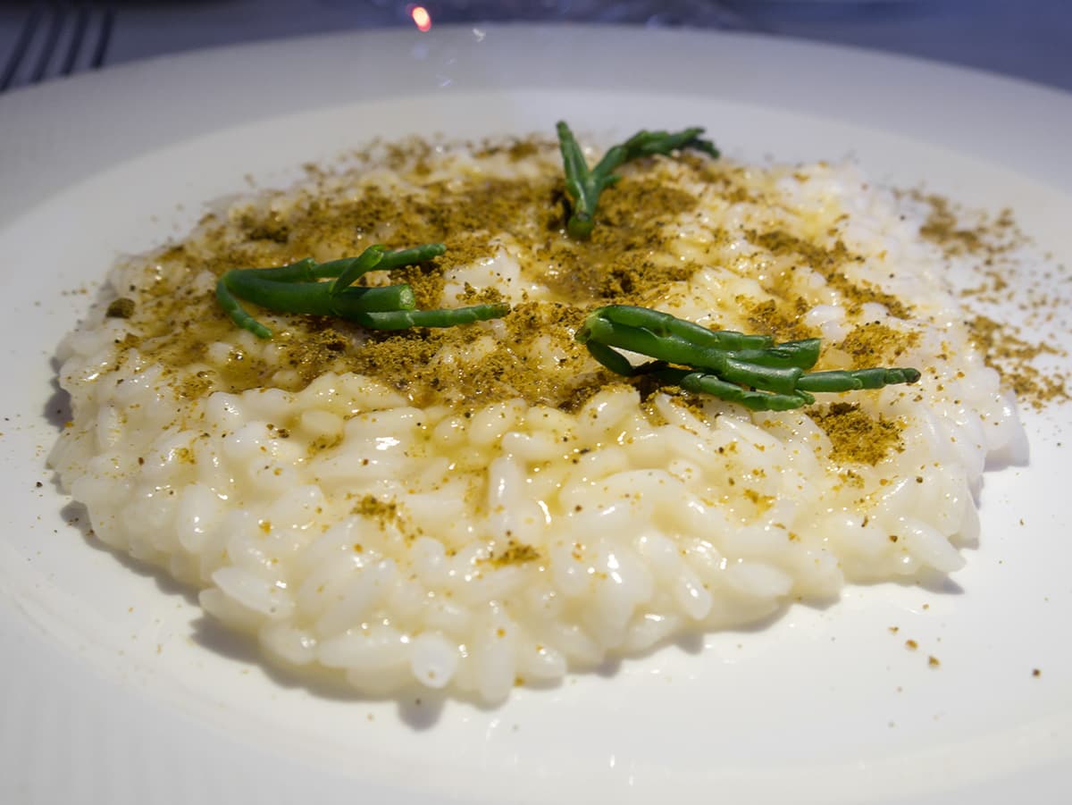 Lorenzo Barsotti - Ristorante Filippo - Elicriso: Risotto, elicriso, limone e muscoli