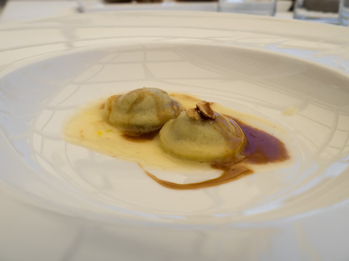 Ravioli ripieni di finanziera