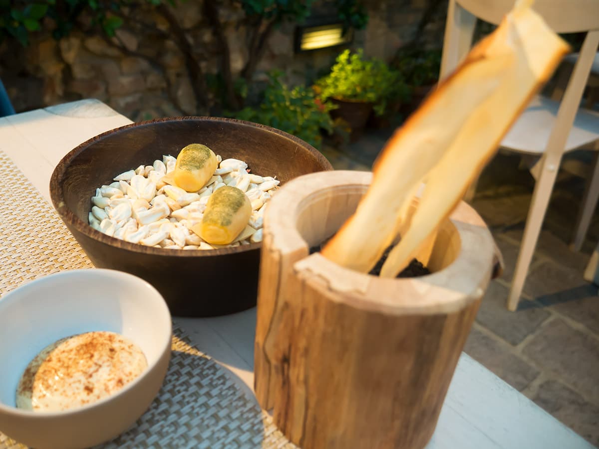Chips di tapioca e soia - cipà mate e caprino