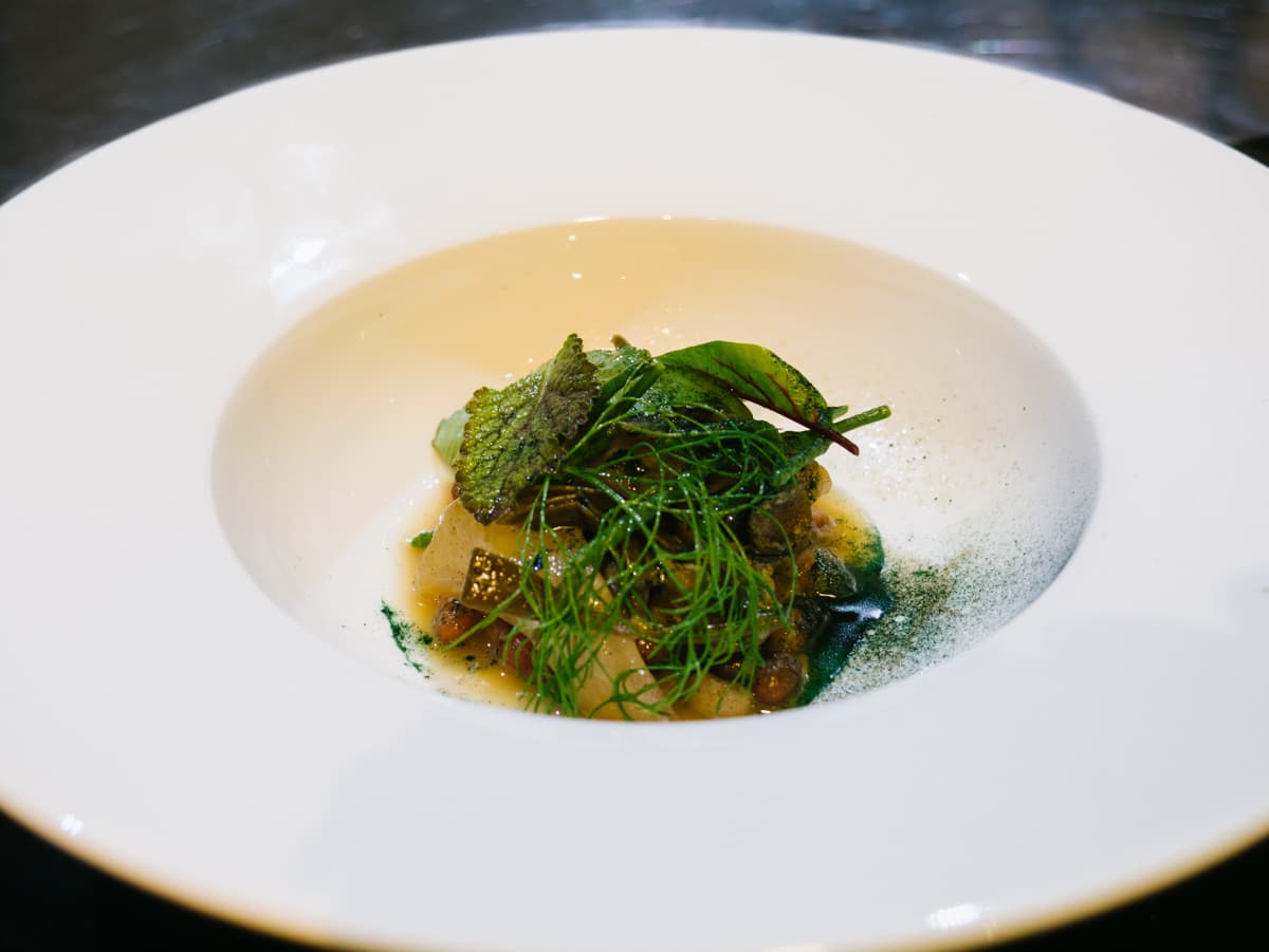 Federico Gramignani, Officina Bistrot - Lumache di terra e di mare, fondo di rane