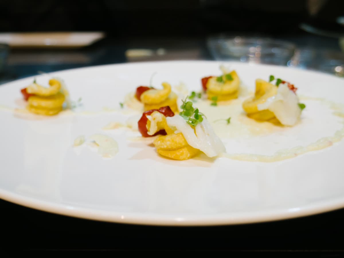 Solaika Marrocco, Primo Restaurant - Trottole fritte, baccalà, pomodori confit