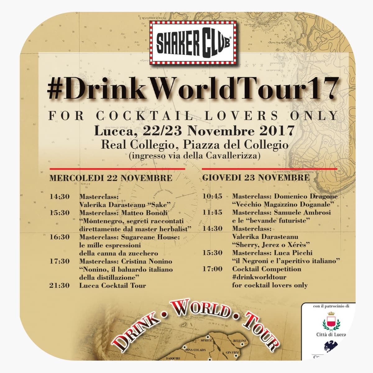 Drink World Tour – 22, 23 novembre – Lucca