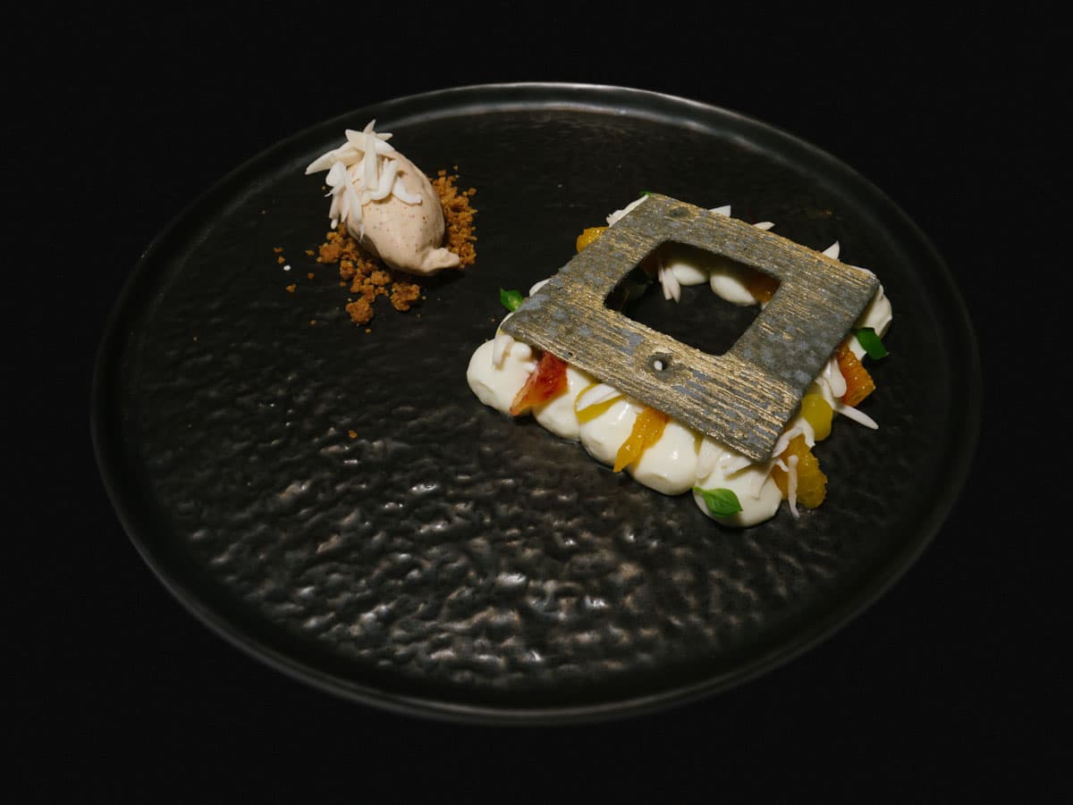 Cremoso al latte, mandorla e arancia