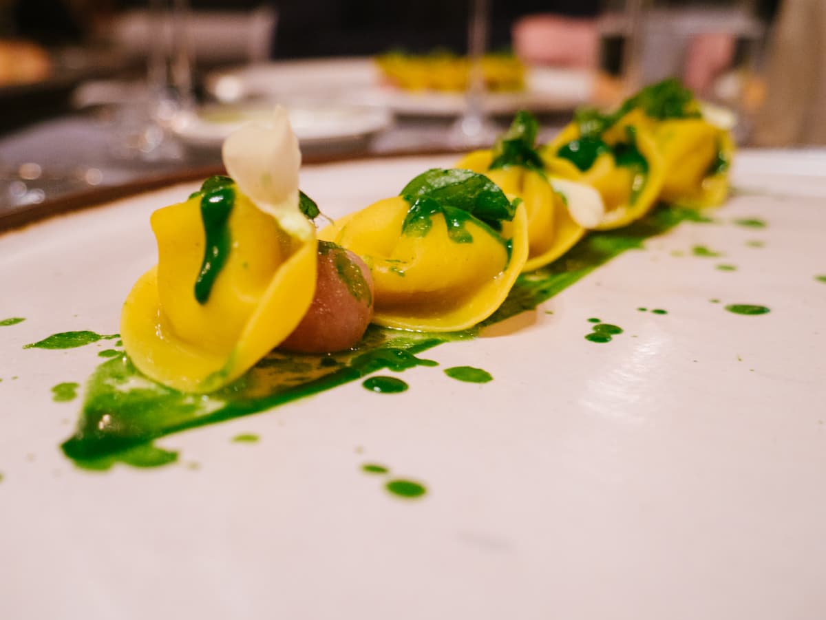Barchette ripiene di crema d'olio