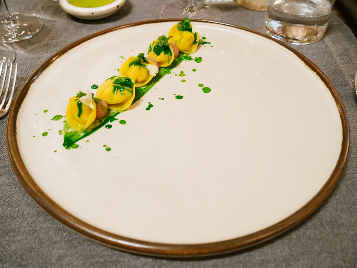 Barchette ripiene di crema d'olio