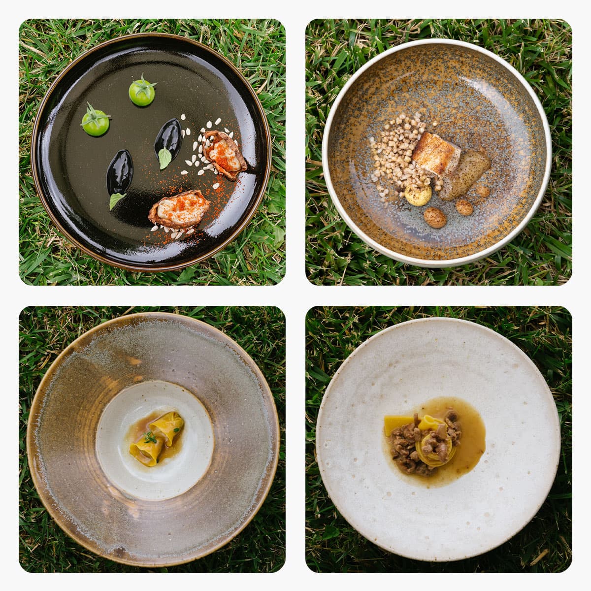 Il picnic Virtuoso di Antonello Sardi pieds sur l’herbe