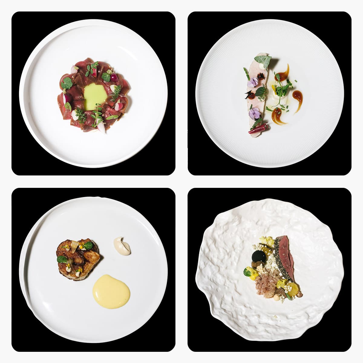 All’Inkiostro di Salvatore Morello accostamenti caleidoscopici per piatti che simulano il viaggio