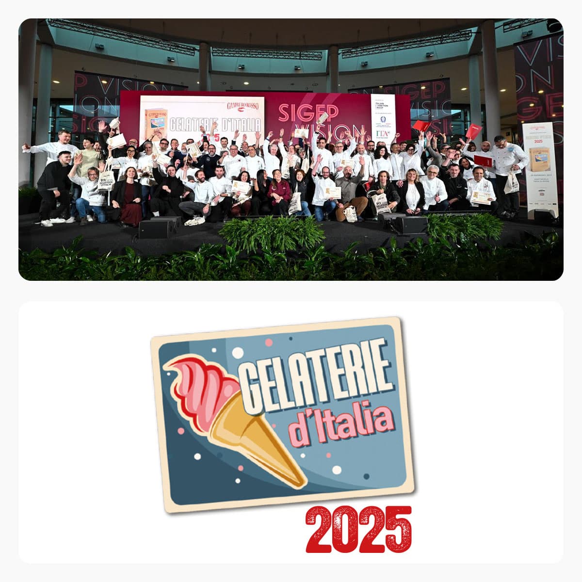 Gambero Rosso Gelaterie d’Italia 2025 – Tutti i 3 coni