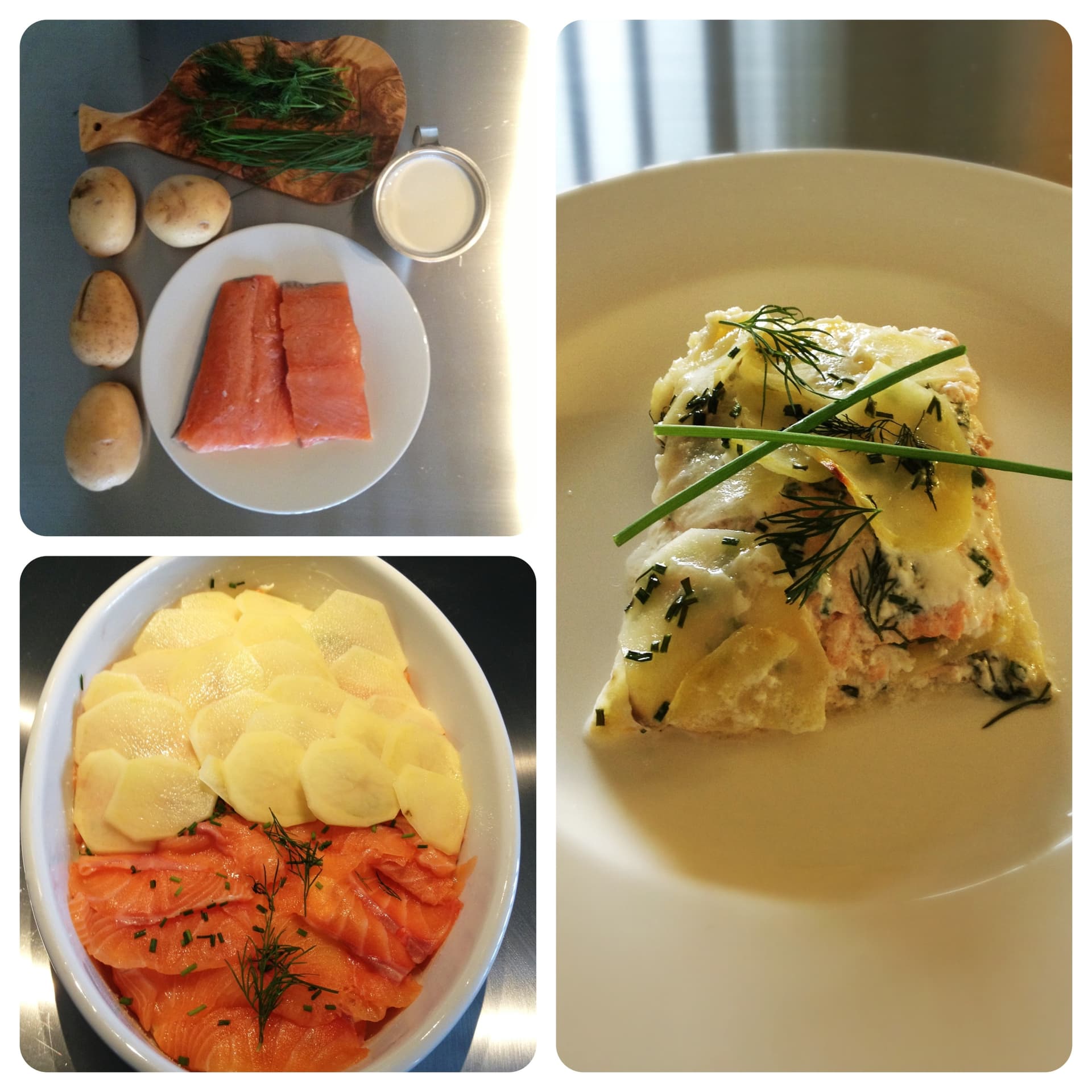 Lasagnetta di salmone e patate